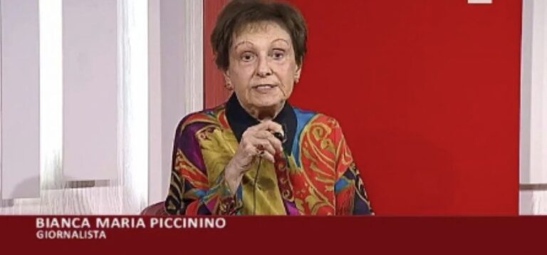 Chi era Bianca Maria Piccinino, la prima conduttrice donna del telegiornale